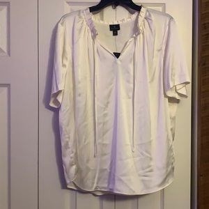 White Silk Blouse